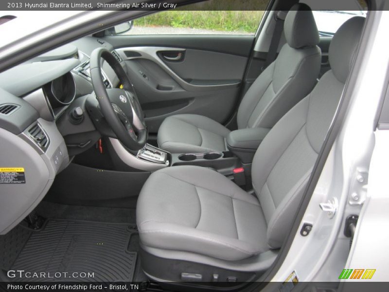 Shimmering Air Silver / Gray 2013 Hyundai Elantra Limited