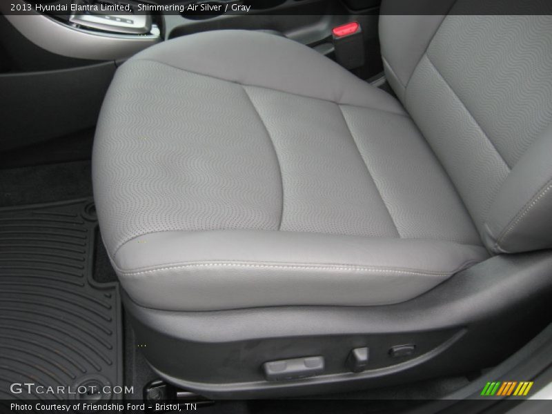 Shimmering Air Silver / Gray 2013 Hyundai Elantra Limited