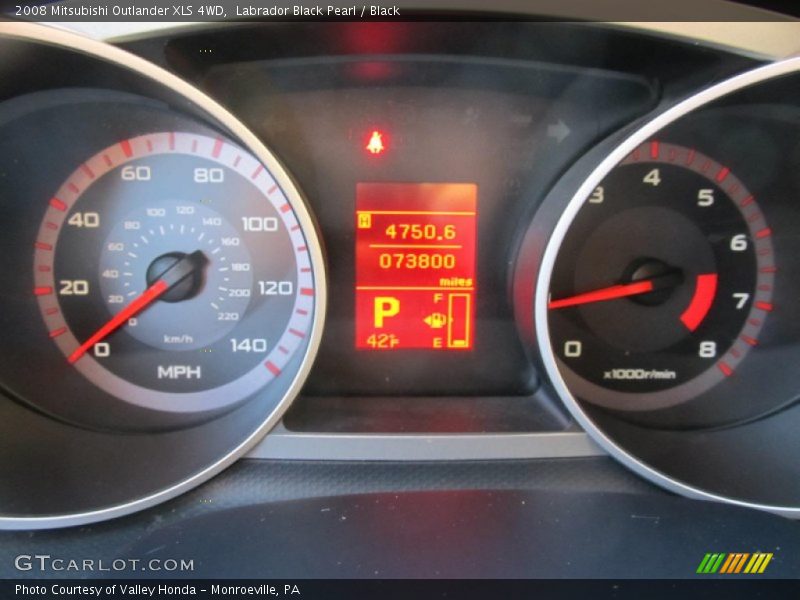 Labrador Black Pearl / Black 2008 Mitsubishi Outlander XLS 4WD