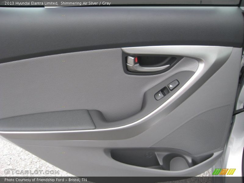 Shimmering Air Silver / Gray 2013 Hyundai Elantra Limited