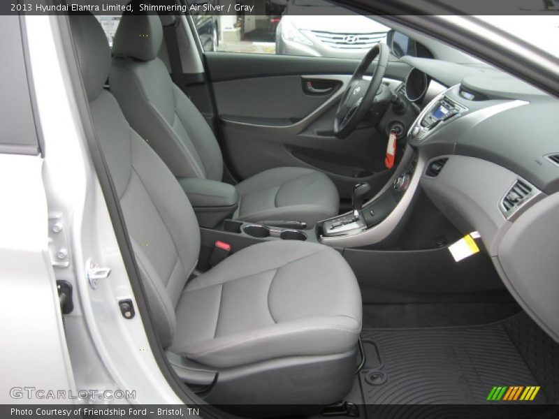 Shimmering Air Silver / Gray 2013 Hyundai Elantra Limited