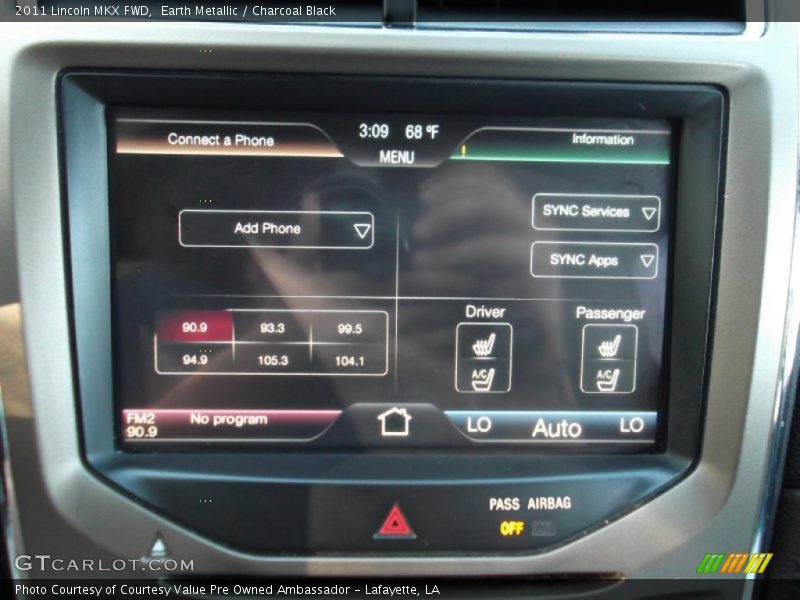 Earth Metallic / Charcoal Black 2011 Lincoln MKX FWD