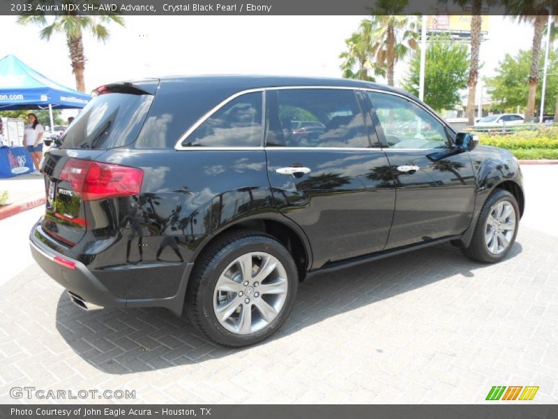 Crystal Black Pearl / Ebony 2013 Acura MDX SH-AWD Advance