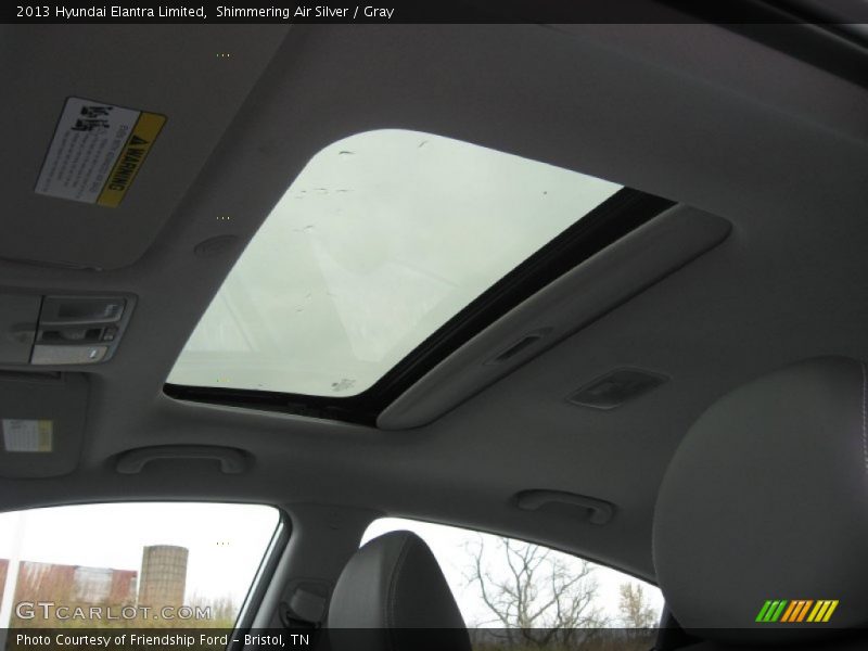 Shimmering Air Silver / Gray 2013 Hyundai Elantra Limited