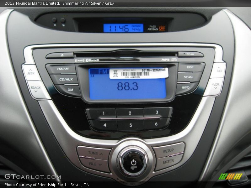 Shimmering Air Silver / Gray 2013 Hyundai Elantra Limited