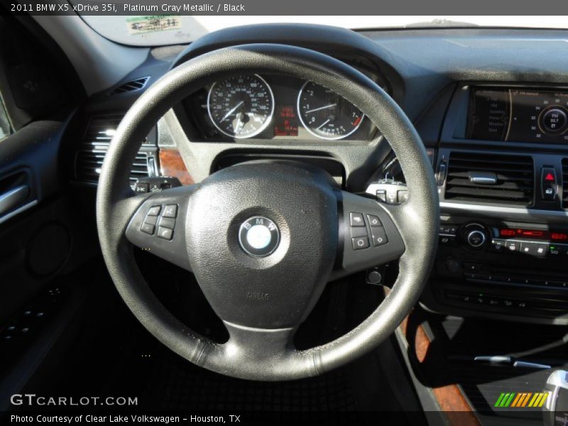Platinum Gray Metallic / Black 2011 BMW X5 xDrive 35i