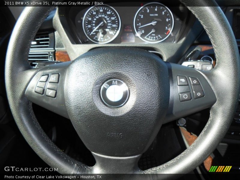 Platinum Gray Metallic / Black 2011 BMW X5 xDrive 35i