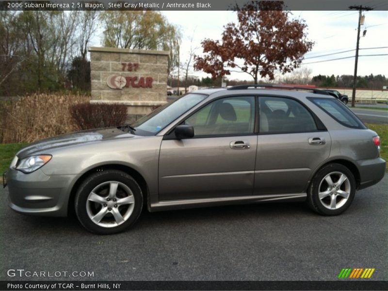 Steel Gray Metallic / Anthracite Black 2006 Subaru Impreza 2.5i Wagon