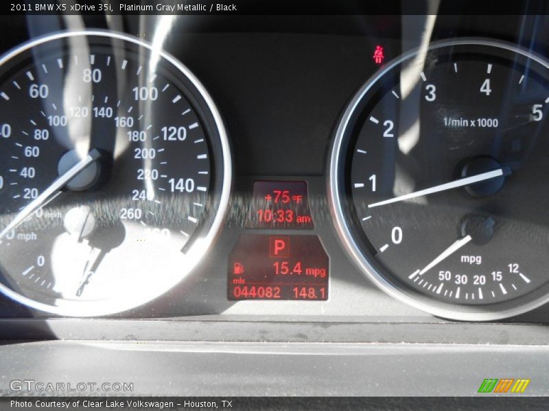 Platinum Gray Metallic / Black 2011 BMW X5 xDrive 35i