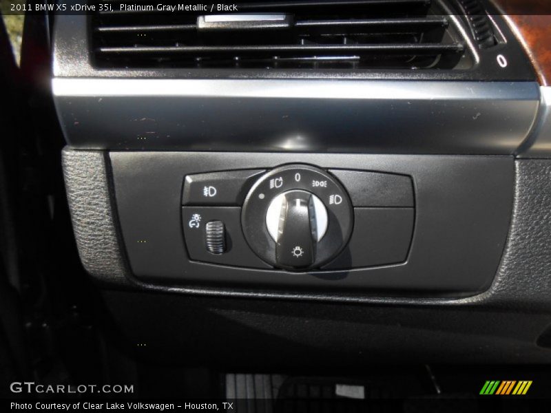 Platinum Gray Metallic / Black 2011 BMW X5 xDrive 35i