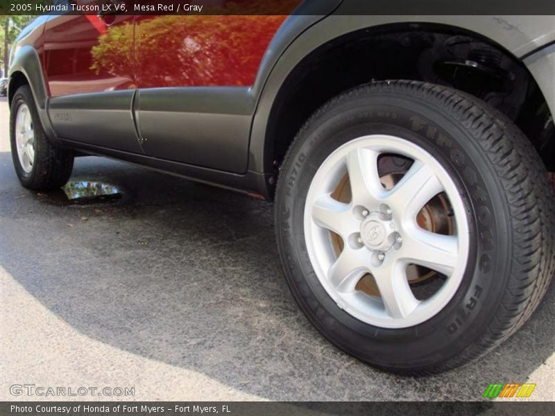 Mesa Red / Gray 2005 Hyundai Tucson LX V6
