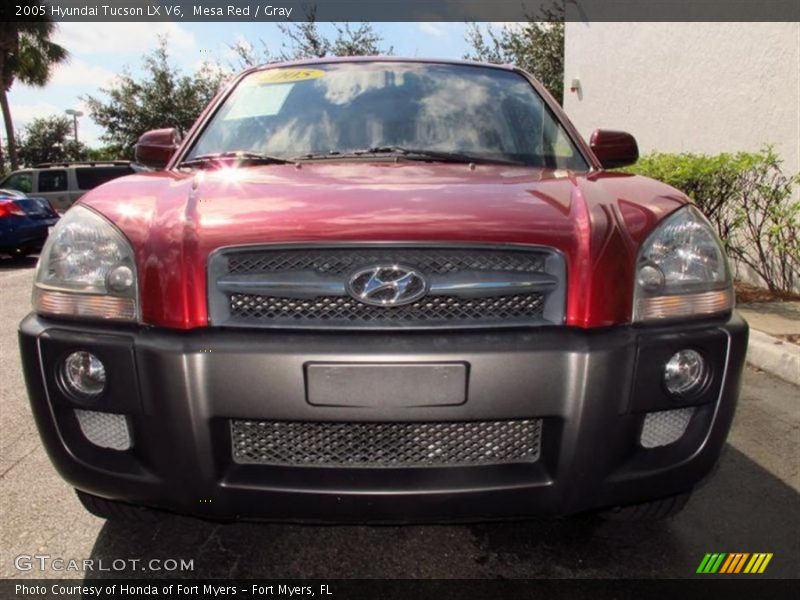 Mesa Red / Gray 2005 Hyundai Tucson LX V6