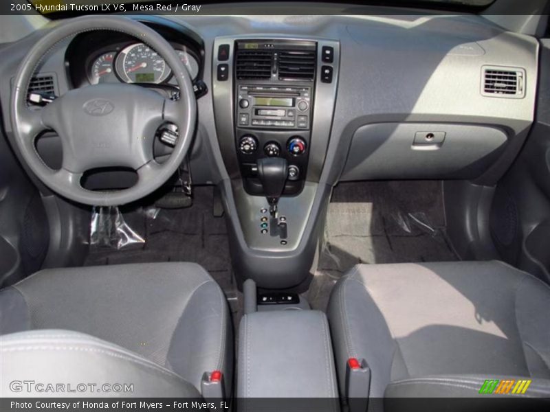 Mesa Red / Gray 2005 Hyundai Tucson LX V6