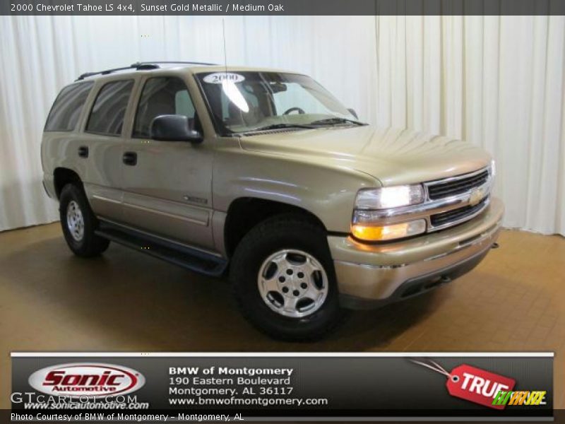 Sunset Gold Metallic / Medium Oak 2000 Chevrolet Tahoe LS 4x4