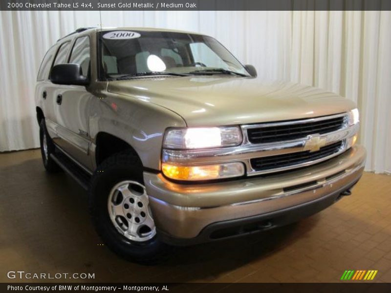Sunset Gold Metallic / Medium Oak 2000 Chevrolet Tahoe LS 4x4