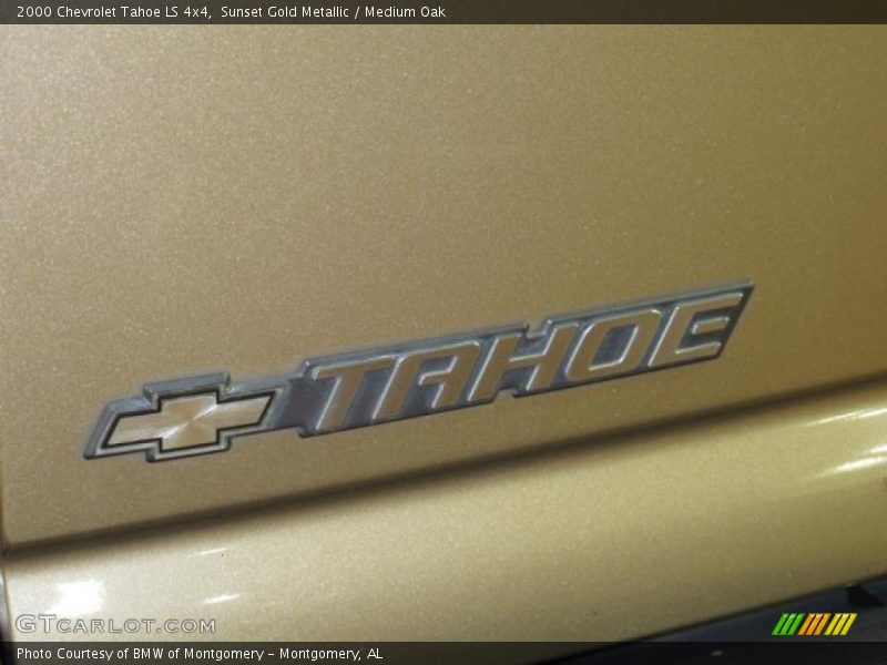 Sunset Gold Metallic / Medium Oak 2000 Chevrolet Tahoe LS 4x4