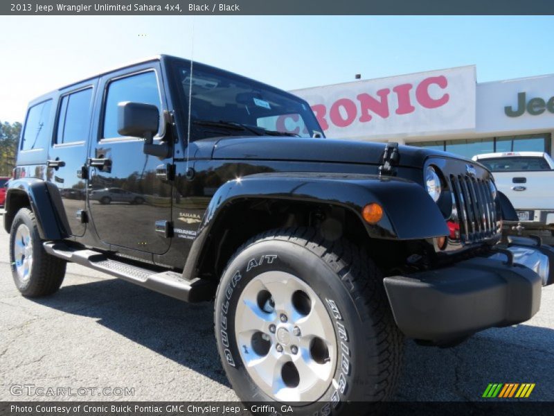 Black / Black 2013 Jeep Wrangler Unlimited Sahara 4x4