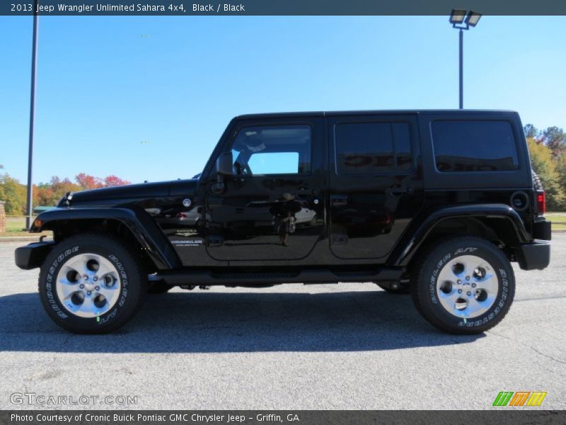 Black / Black 2013 Jeep Wrangler Unlimited Sahara 4x4