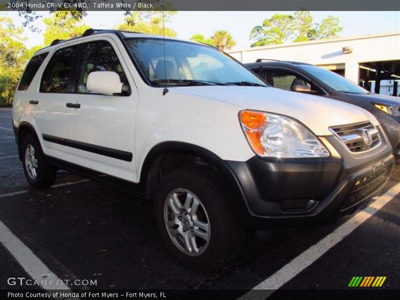 Taffeta White / Black 2004 Honda CR-V EX 4WD