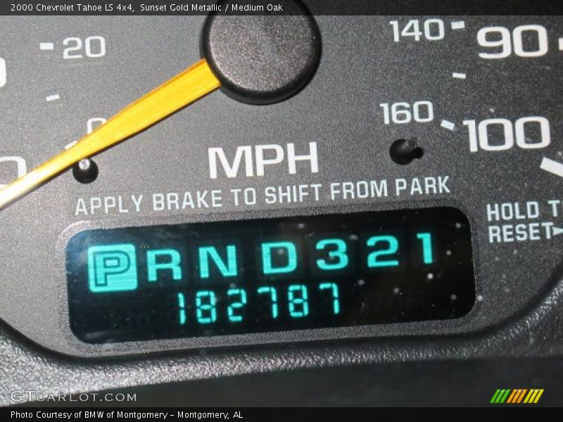 Sunset Gold Metallic / Medium Oak 2000 Chevrolet Tahoe LS 4x4