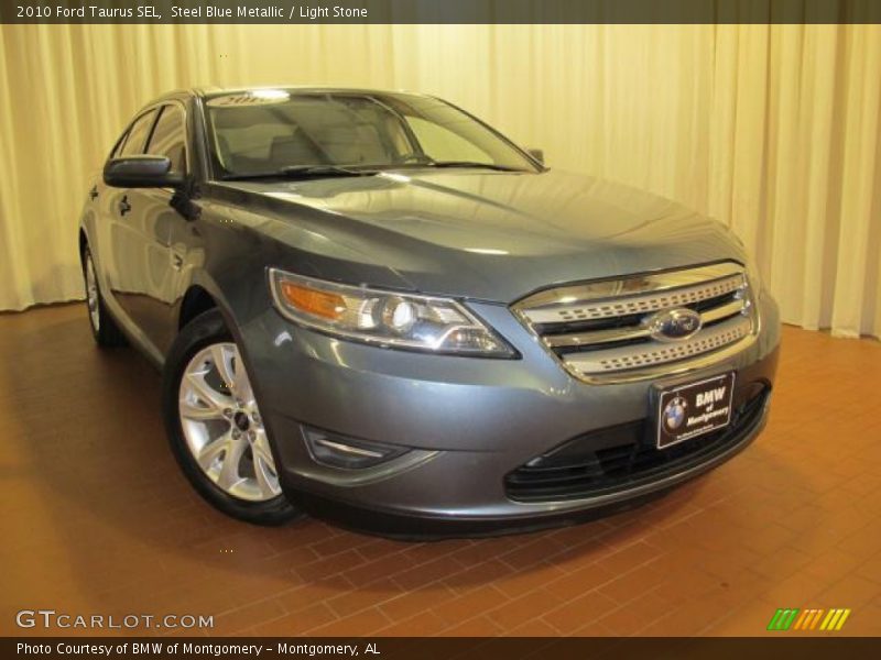 Steel Blue Metallic / Light Stone 2010 Ford Taurus SEL