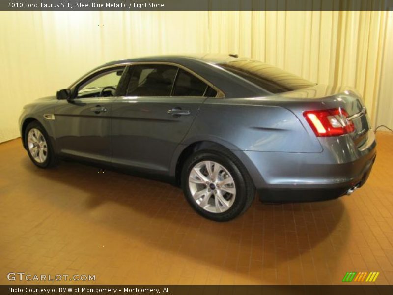 Steel Blue Metallic / Light Stone 2010 Ford Taurus SEL