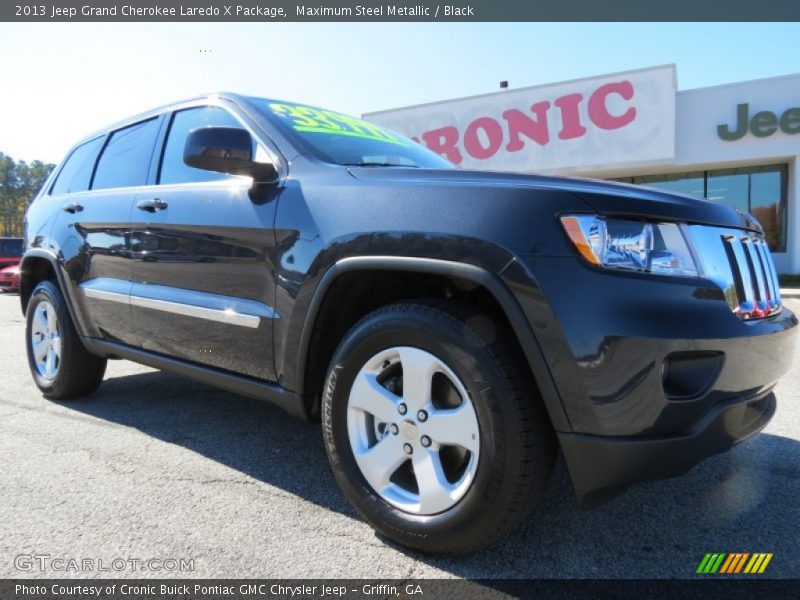 Maximum Steel Metallic / Black 2013 Jeep Grand Cherokee Laredo X Package