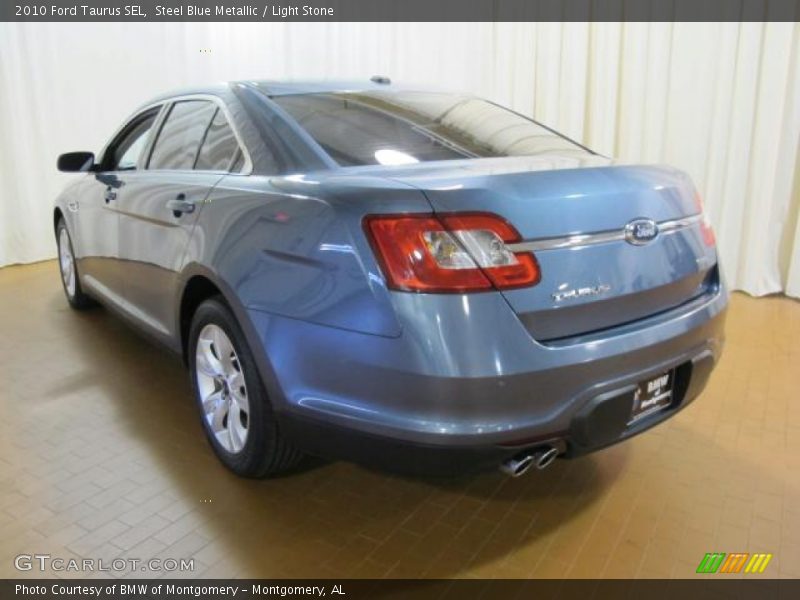 Steel Blue Metallic / Light Stone 2010 Ford Taurus SEL