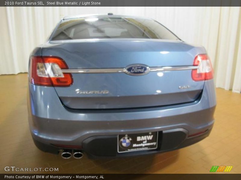 Steel Blue Metallic / Light Stone 2010 Ford Taurus SEL