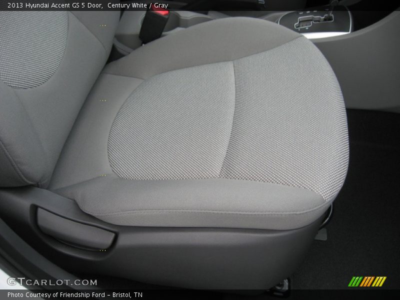 Century White / Gray 2013 Hyundai Accent GS 5 Door