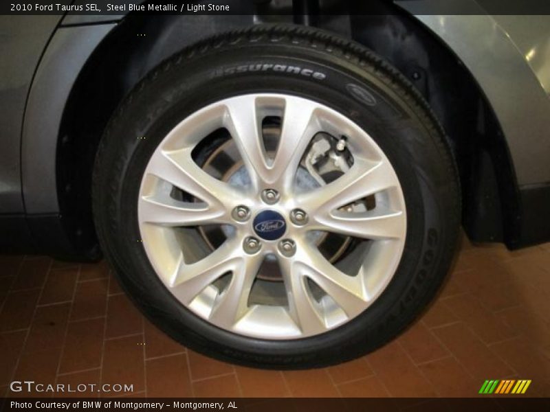 Steel Blue Metallic / Light Stone 2010 Ford Taurus SEL