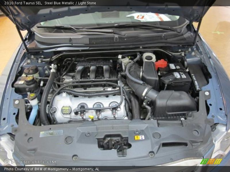 Steel Blue Metallic / Light Stone 2010 Ford Taurus SEL