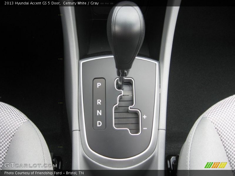 Century White / Gray 2013 Hyundai Accent GS 5 Door