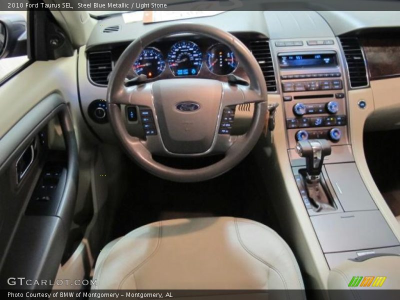Steel Blue Metallic / Light Stone 2010 Ford Taurus SEL