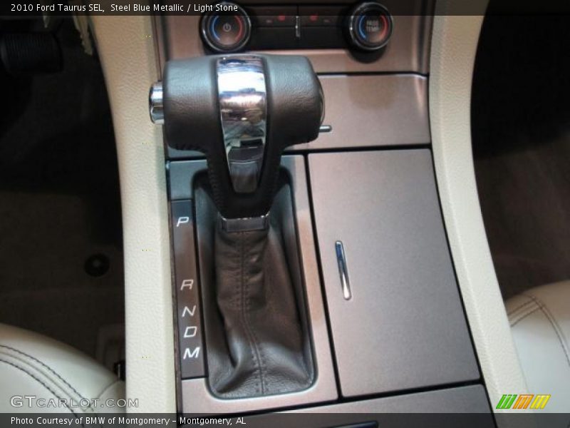 Steel Blue Metallic / Light Stone 2010 Ford Taurus SEL