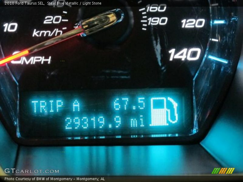 Steel Blue Metallic / Light Stone 2010 Ford Taurus SEL