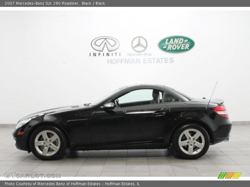 Black / Black 2007 Mercedes-Benz SLK 280 Roadster