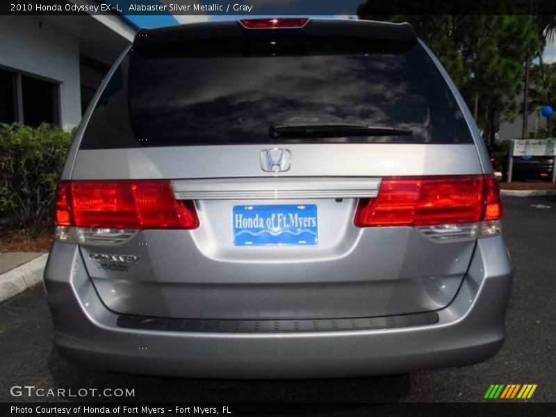 Alabaster Silver Metallic / Gray 2010 Honda Odyssey EX-L