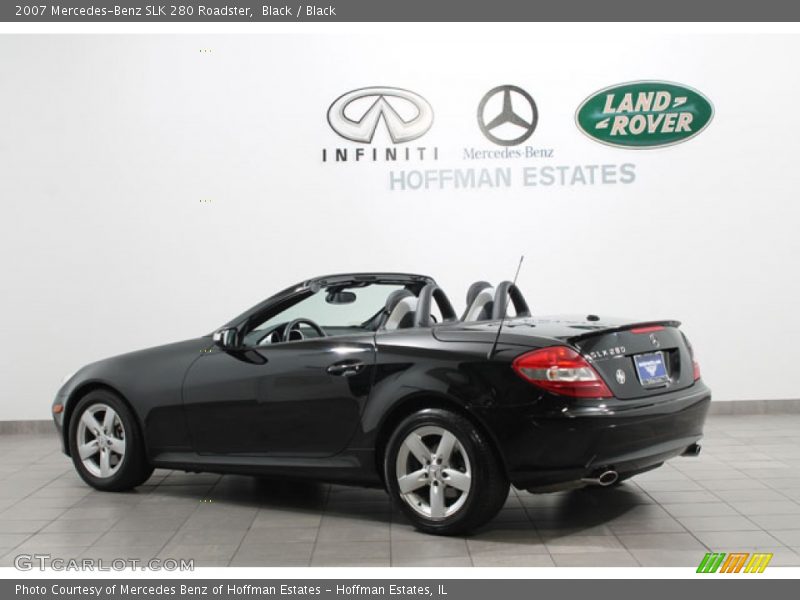 Black / Black 2007 Mercedes-Benz SLK 280 Roadster