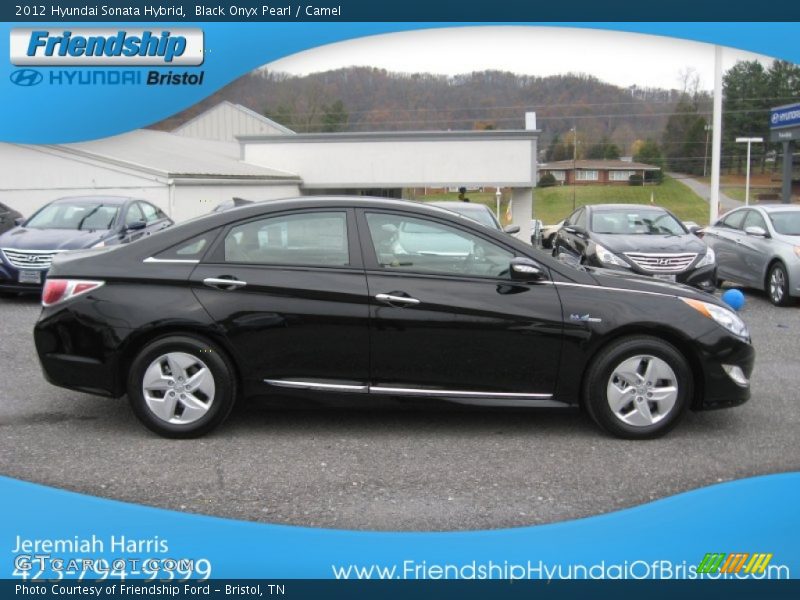 Black Onyx Pearl / Camel 2012 Hyundai Sonata Hybrid