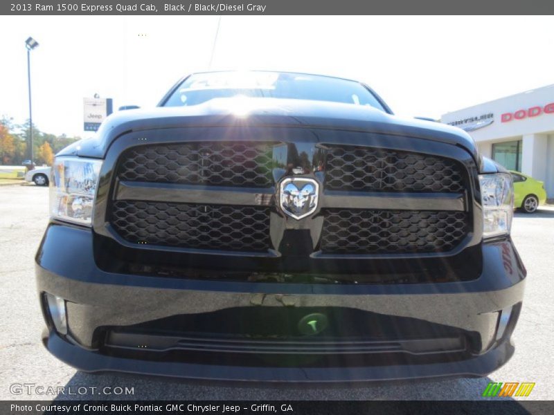 Black / Black/Diesel Gray 2013 Ram 1500 Express Quad Cab