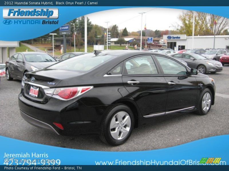 Black Onyx Pearl / Camel 2012 Hyundai Sonata Hybrid