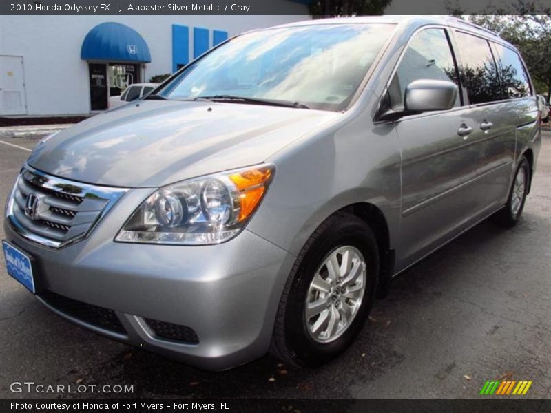 Alabaster Silver Metallic / Gray 2010 Honda Odyssey EX-L