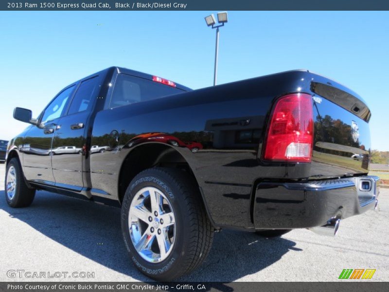 Black / Black/Diesel Gray 2013 Ram 1500 Express Quad Cab