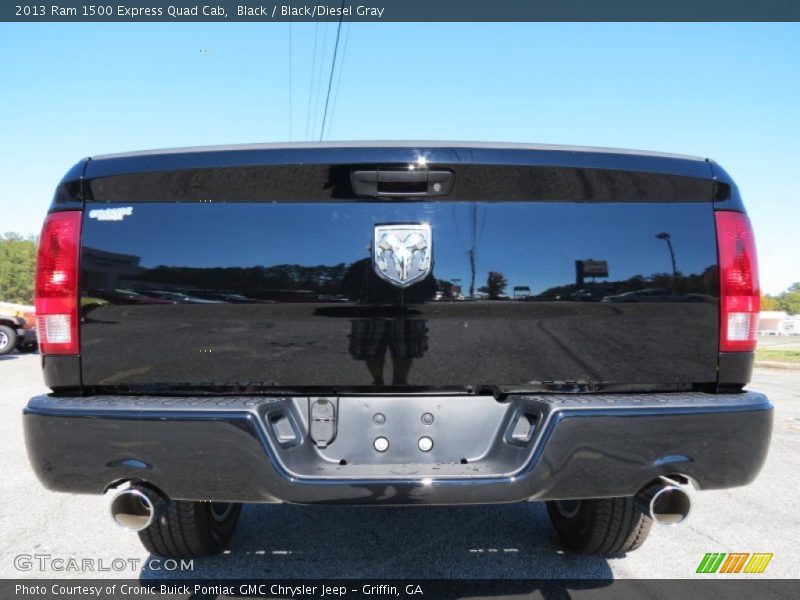 Black / Black/Diesel Gray 2013 Ram 1500 Express Quad Cab