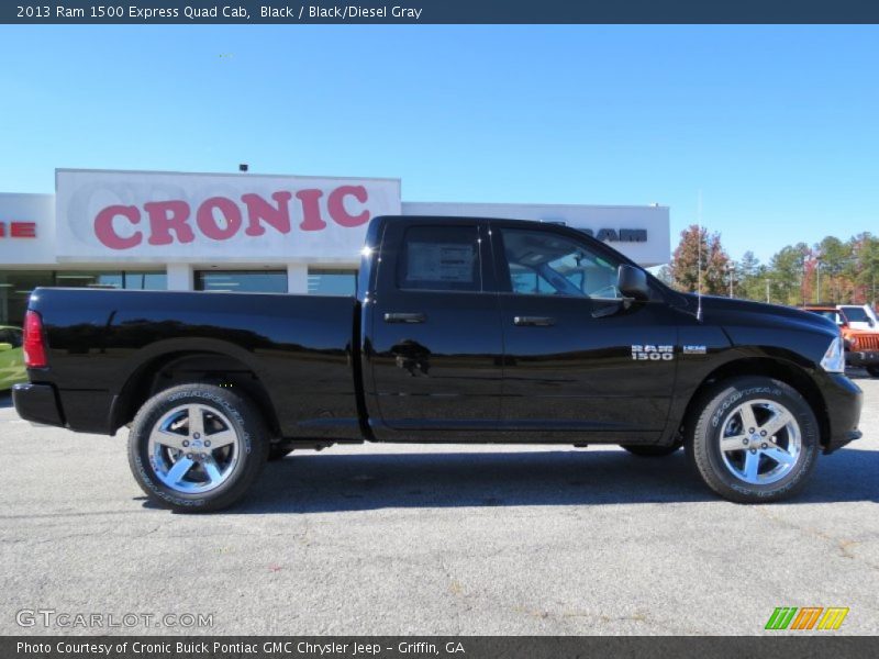 Black / Black/Diesel Gray 2013 Ram 1500 Express Quad Cab