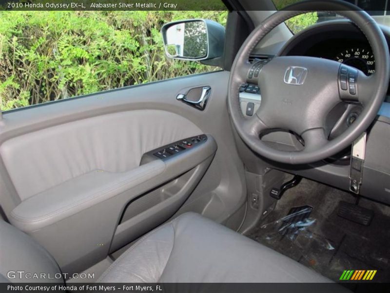 Alabaster Silver Metallic / Gray 2010 Honda Odyssey EX-L