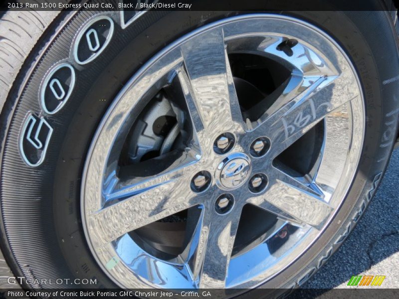 Black / Black/Diesel Gray 2013 Ram 1500 Express Quad Cab
