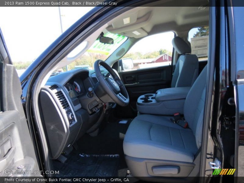 Black / Black/Diesel Gray 2013 Ram 1500 Express Quad Cab