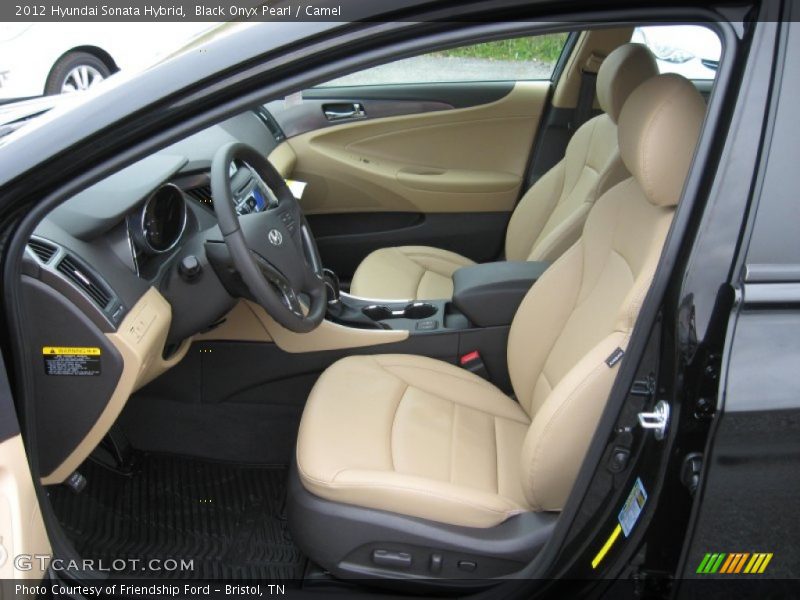 Black Onyx Pearl / Camel 2012 Hyundai Sonata Hybrid